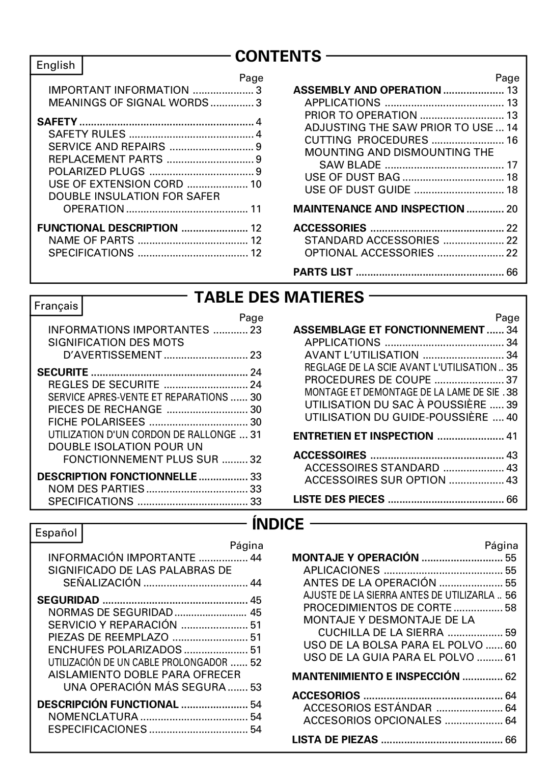 Hitachi C 7YA instruction manual Contents 