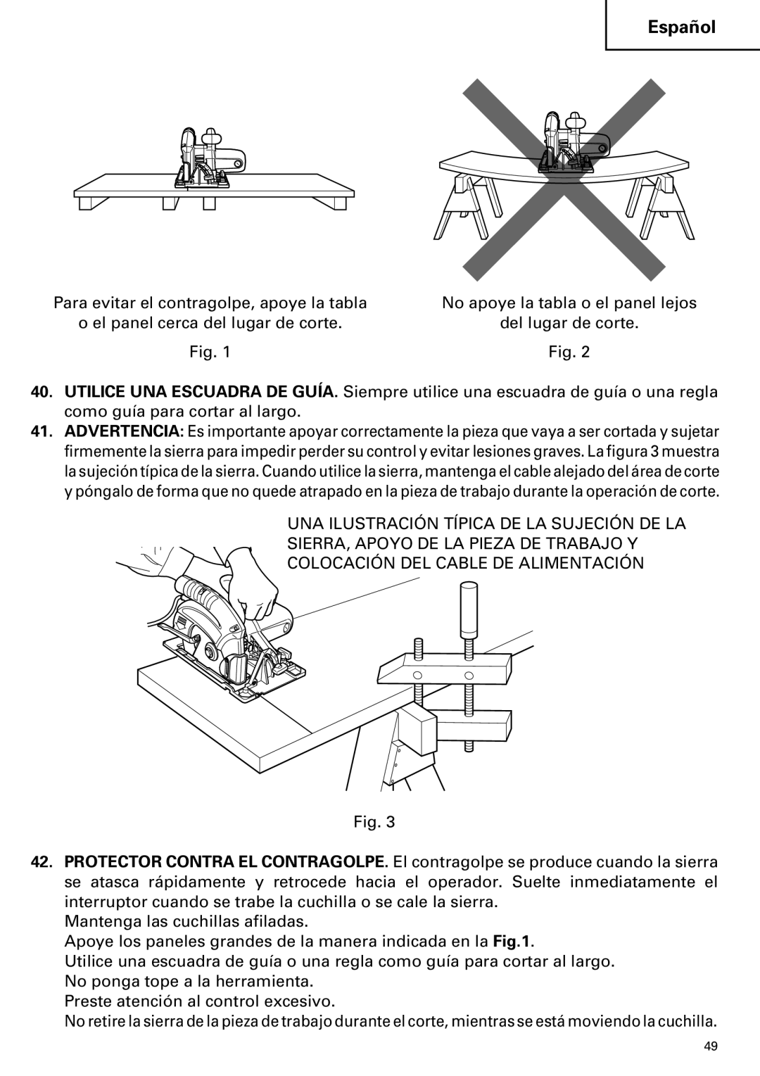 Hitachi C 7YA instruction manual Español 