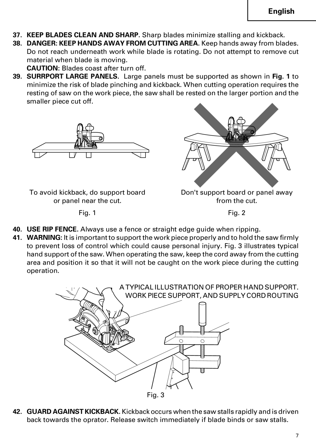 Hitachi C 7YA instruction manual English 