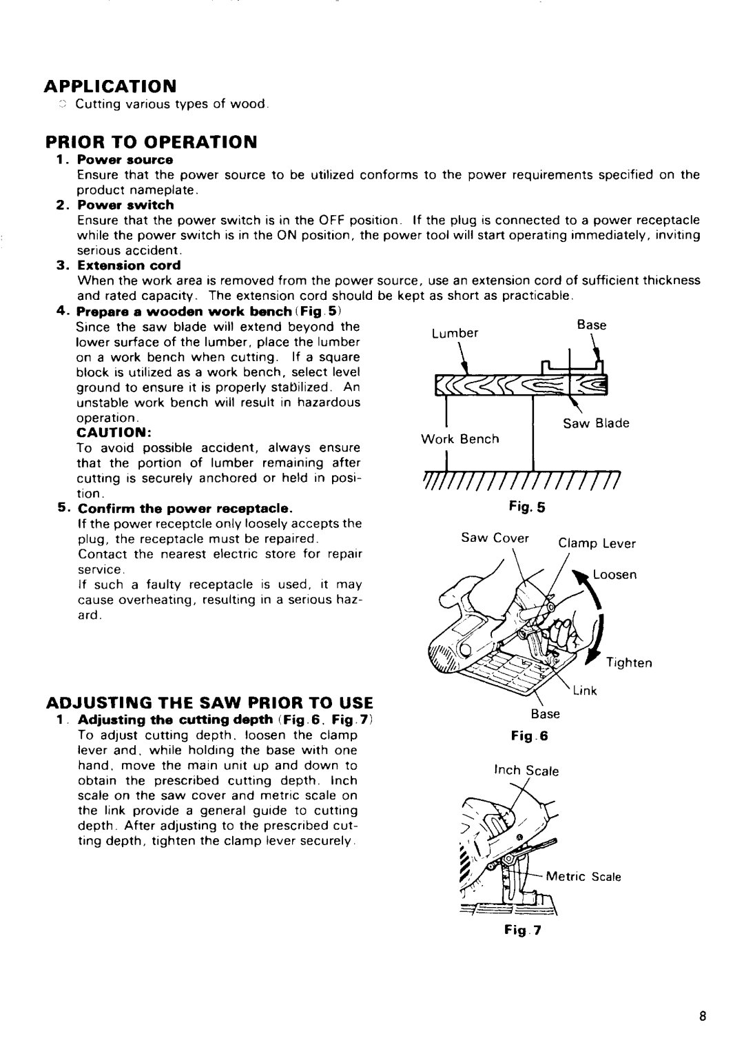 Hitachi C 7SB, C 8 manual 