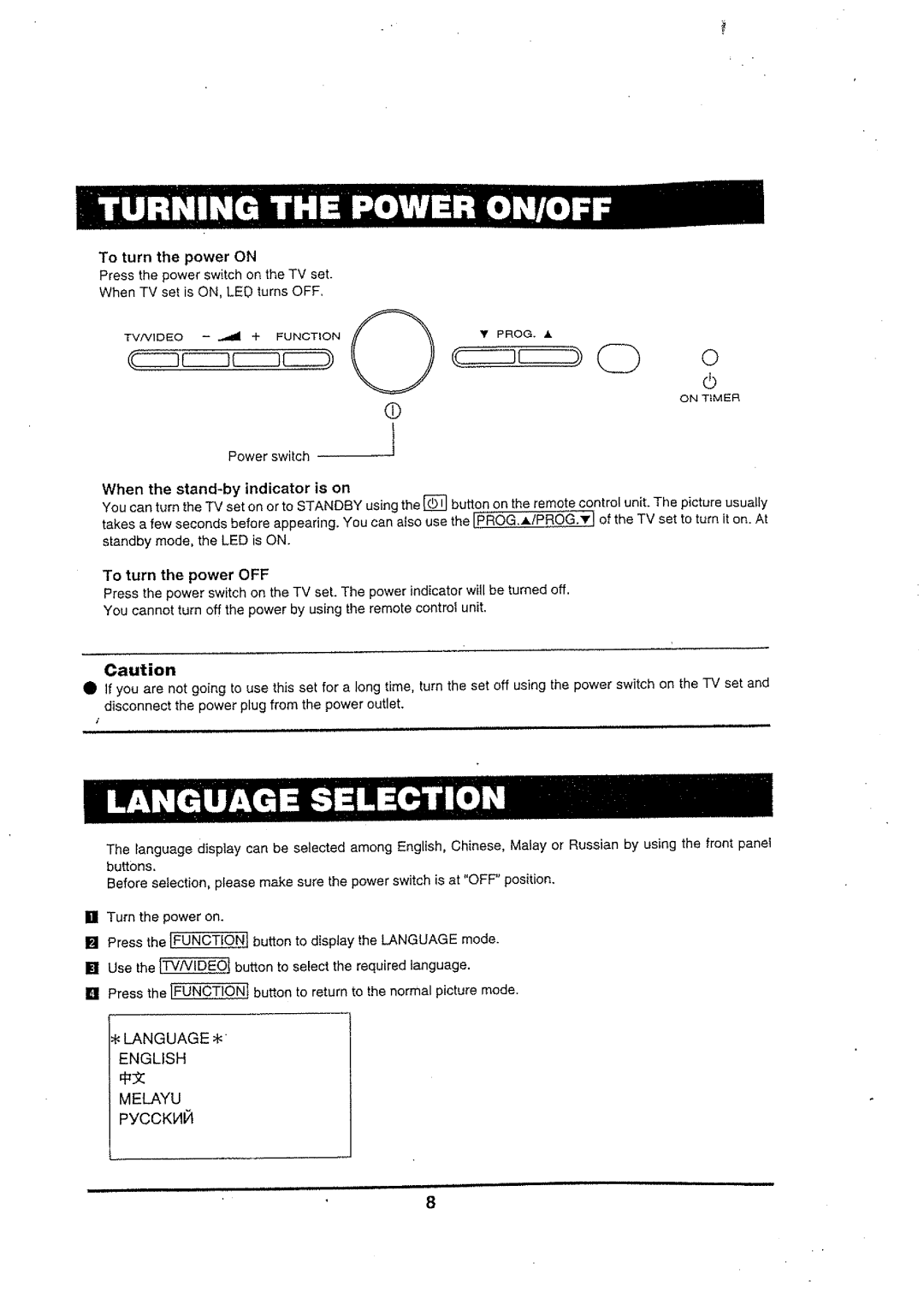 Hitachi C2159FS, C2059FS, C1459FN, C2057FN manual 