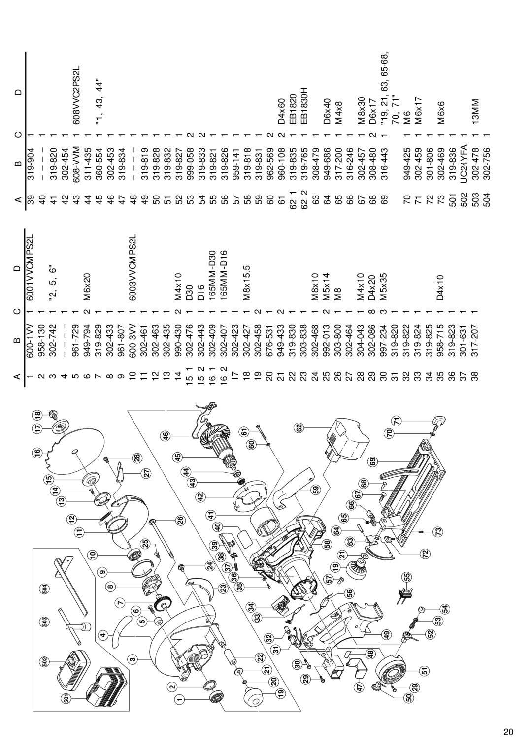 Hitachi C6DD manual 6001VVCMPS2L 