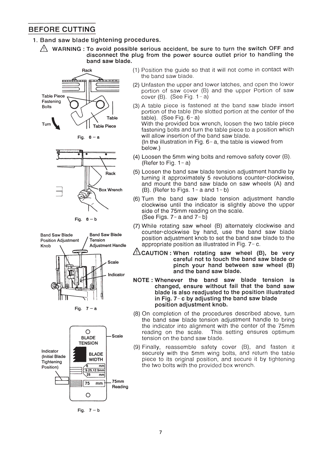 Hitachi CB 75FA manual 