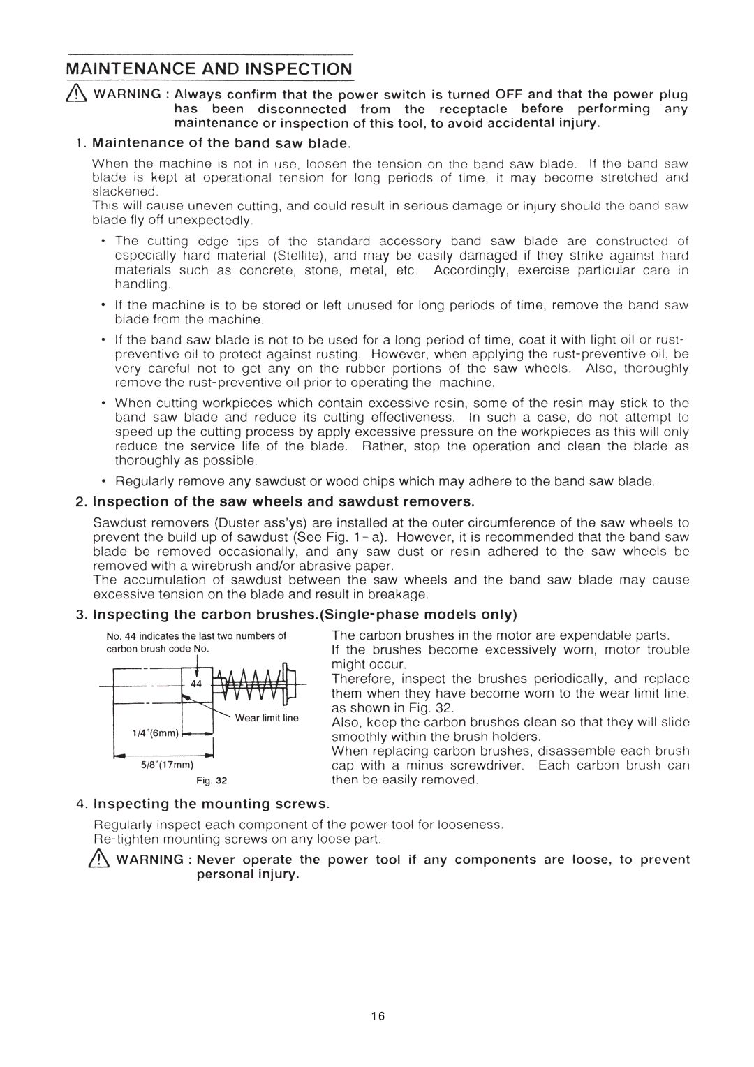 Hitachi CB 75FA manual 