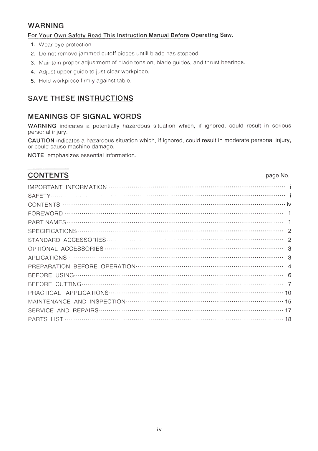 Hitachi CB 75FA manual 