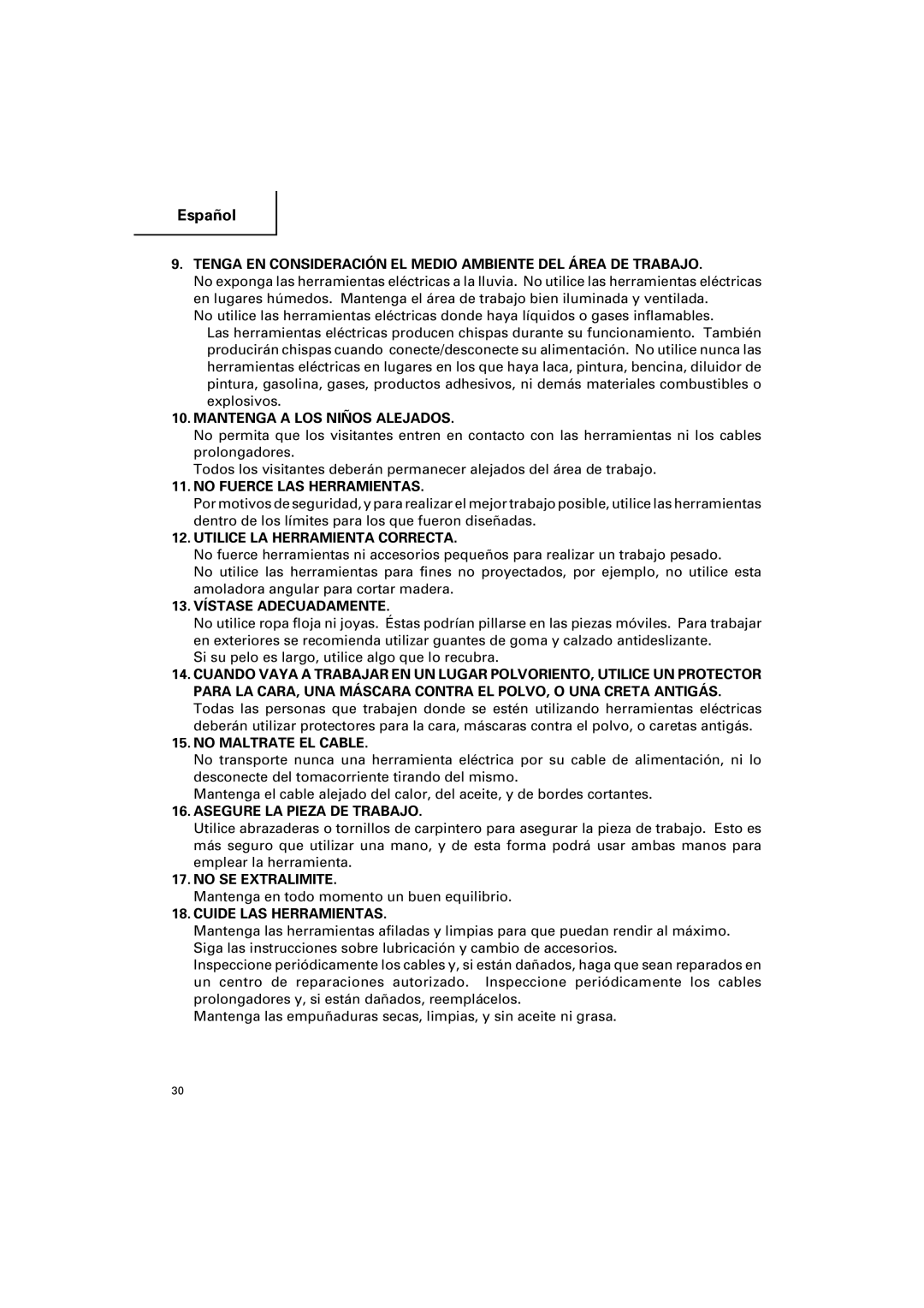 Hitachi CC 12Y Mantenga a LOS Niños Alejados, No Fuerce LAS Herramientas, Utilice LA Herramienta Correcta 