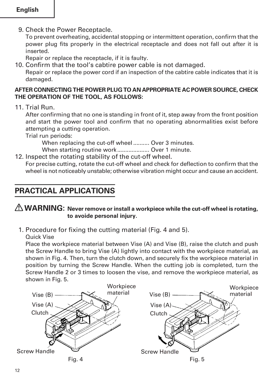 Hitachi CC14SE OM instruction manual Practical Applications 