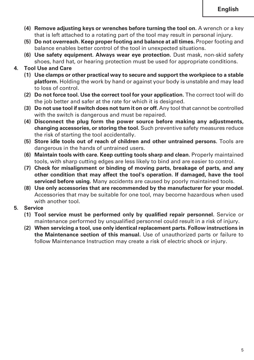 Hitachi CE 16SA instruction manual English 