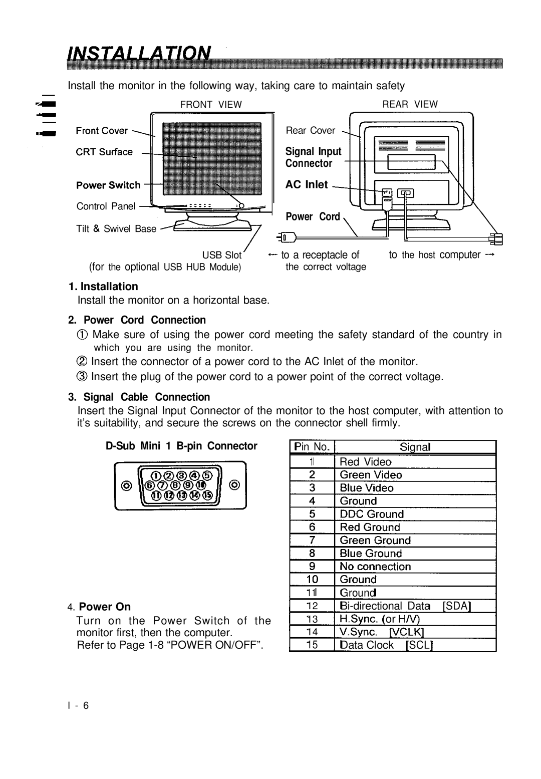 Hitachi CM650ET user manual Installation 