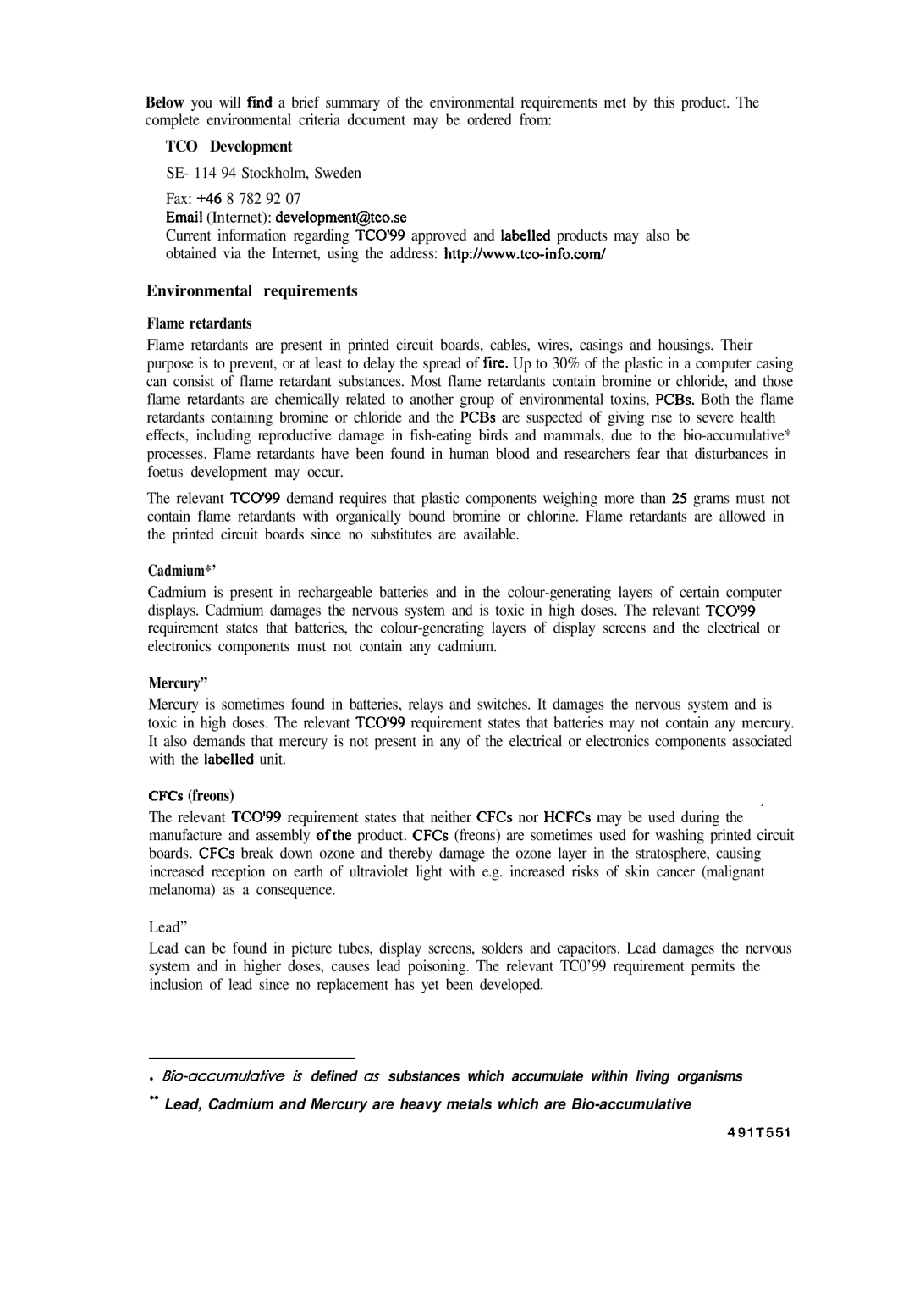 Hitachi CM650ET user manual TCO Development 