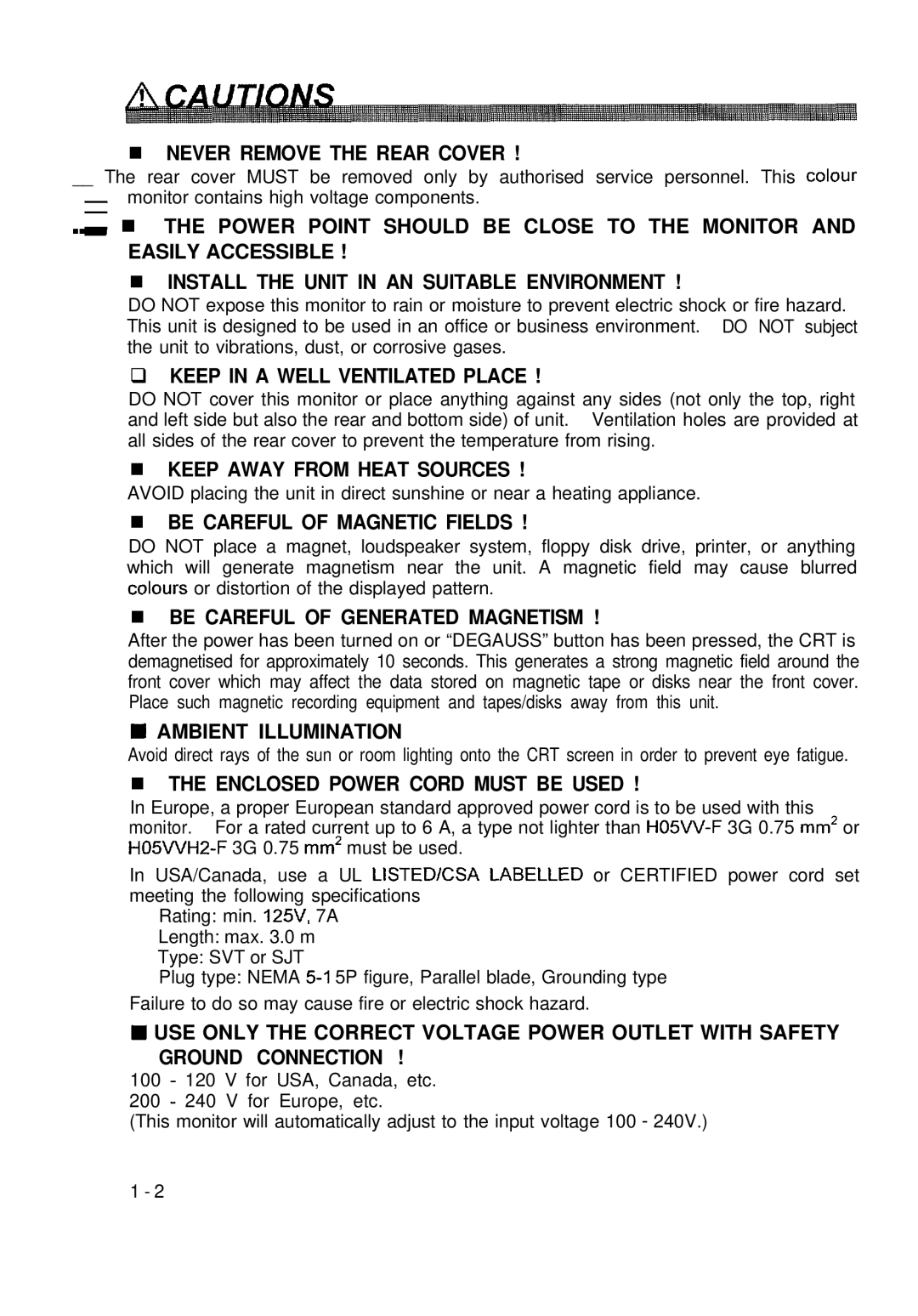 Hitachi CM650ET user manual Easily Accessible 