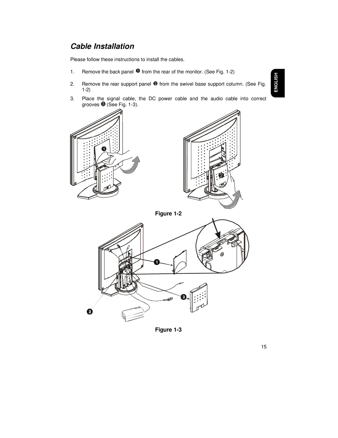 Hitachi CML152XW manual Cable Installation 