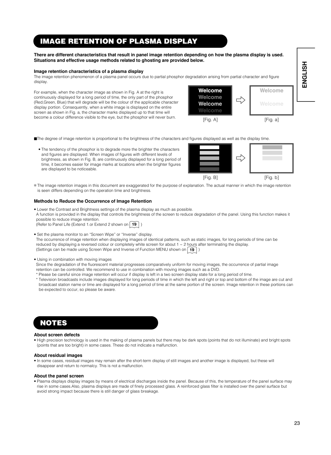 Hitachi 55PMA550E, CMP5500, 37PD5000 Image Retention of Plasma Display, Methods to Reduce the Occurrence of Image Retention 