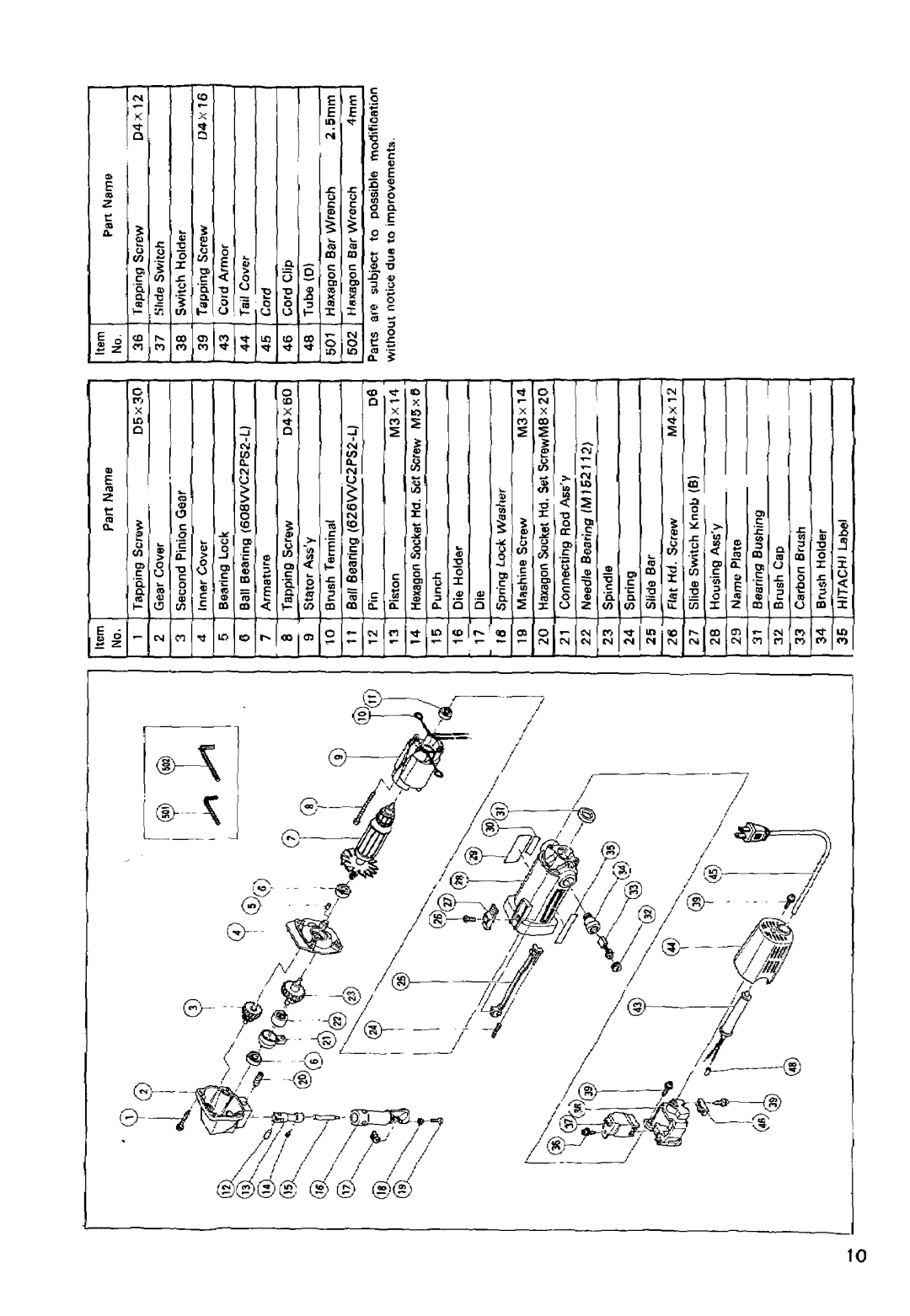 Hitachi CN 16 manual 