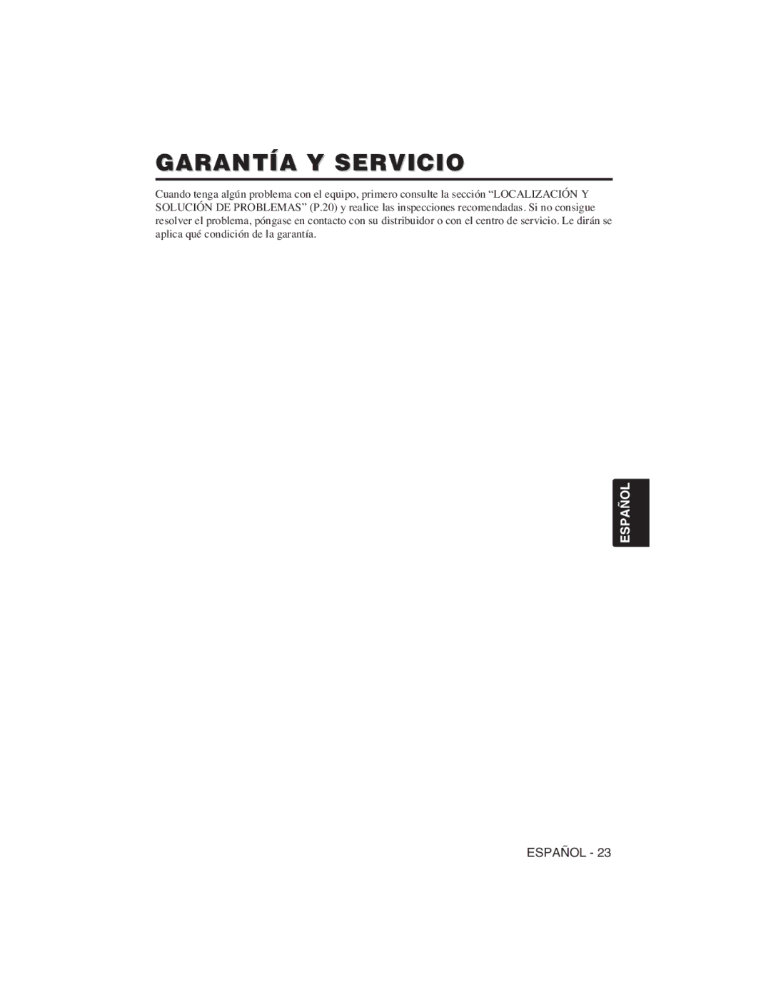 Hitachi CP-S225W, CP-X275W user manual Garantía Y Servicio 