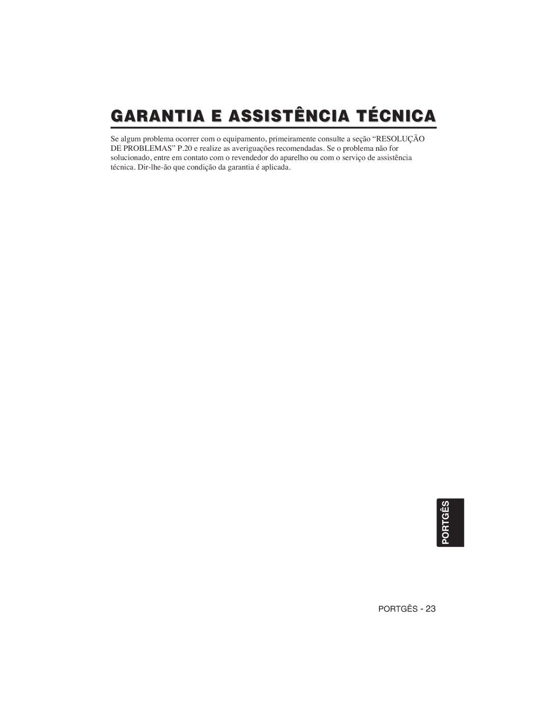 Hitachi CP-S225W, CP-X275W user manual Garantia E Assistência Técnica 