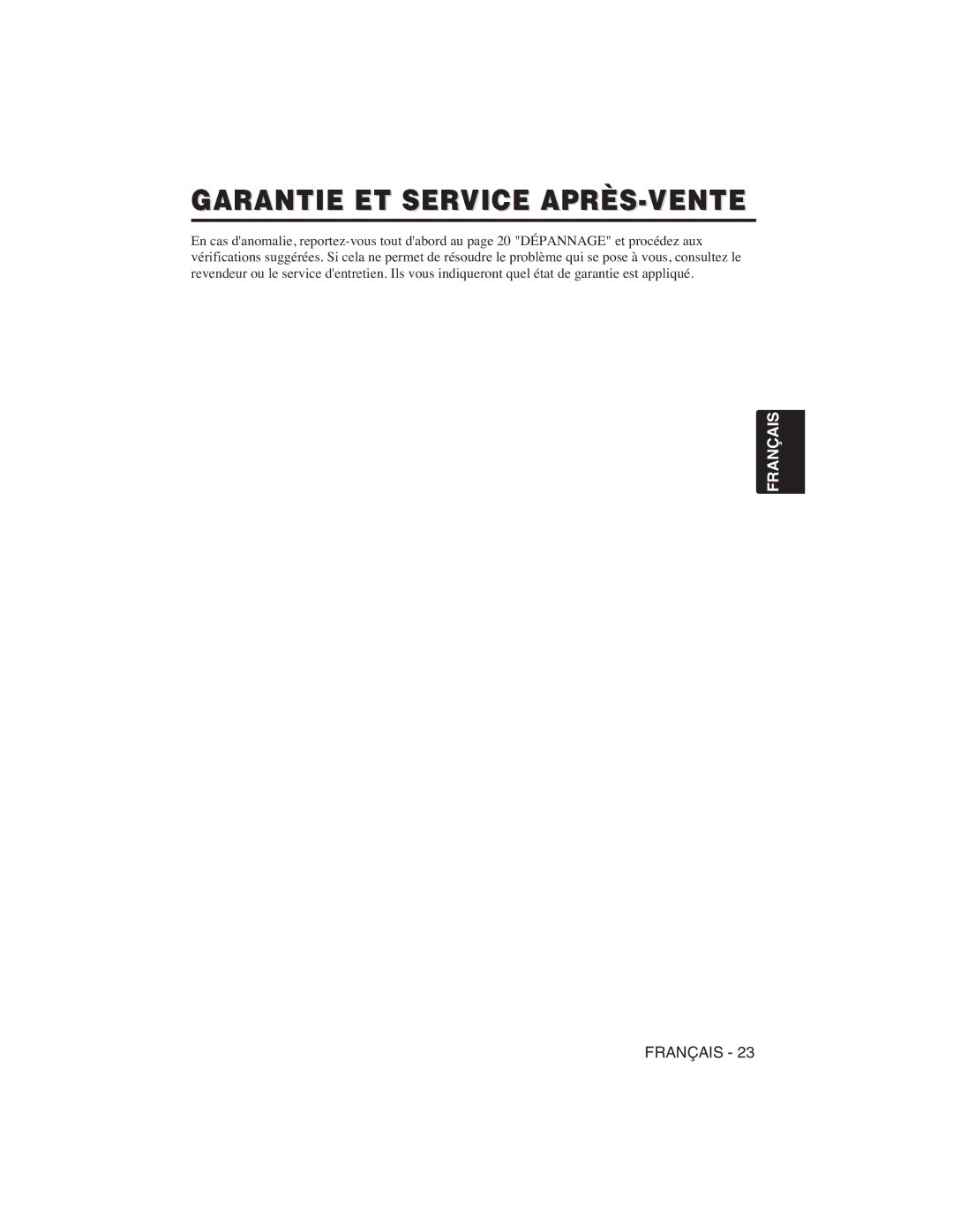 Hitachi CP-S225W, CP-X275W user manual Garantie ET Service APRÈS-VENTE 