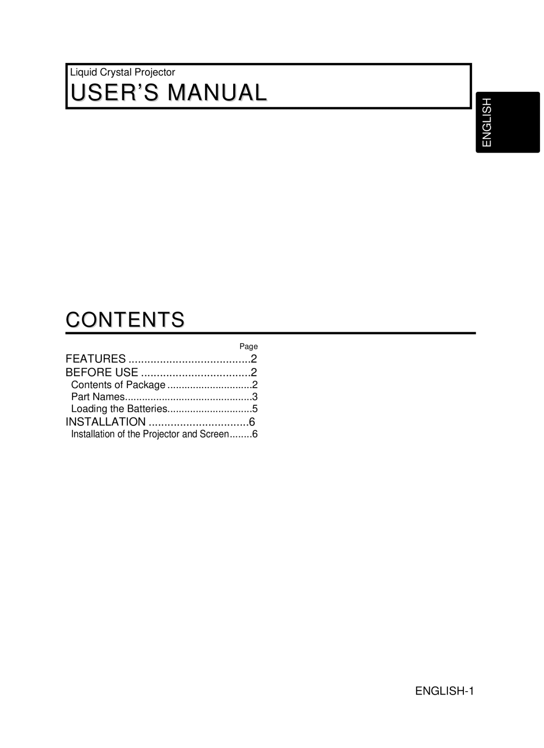 Hitachi CP-X430WA, CP-S420WA user manual Contents 