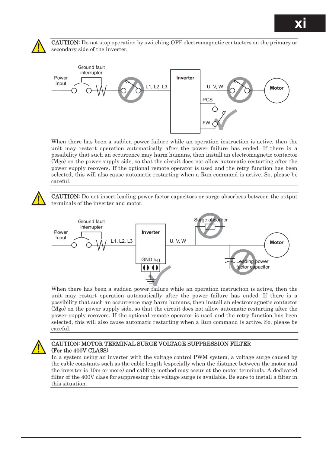 Hitachi CP-X200 instruction manual Inverter Motor 