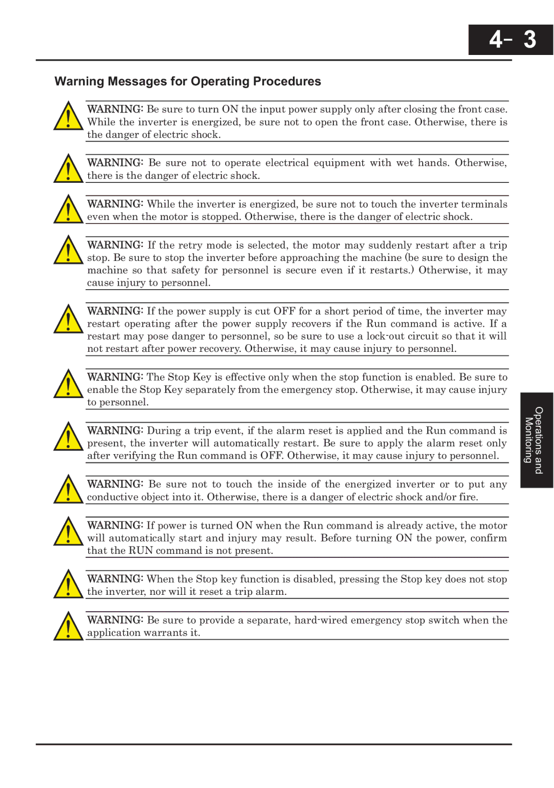 Hitachi CP-X200 instruction manual Monitoring 