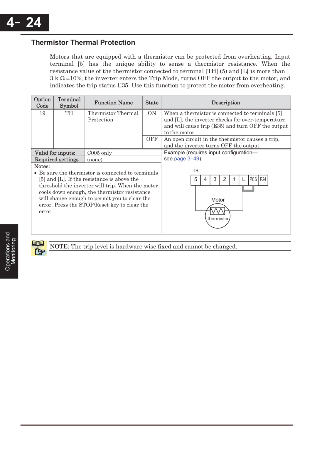 Hitachi CP-X200 instruction manual －24, Thermistor Thermal Protection 