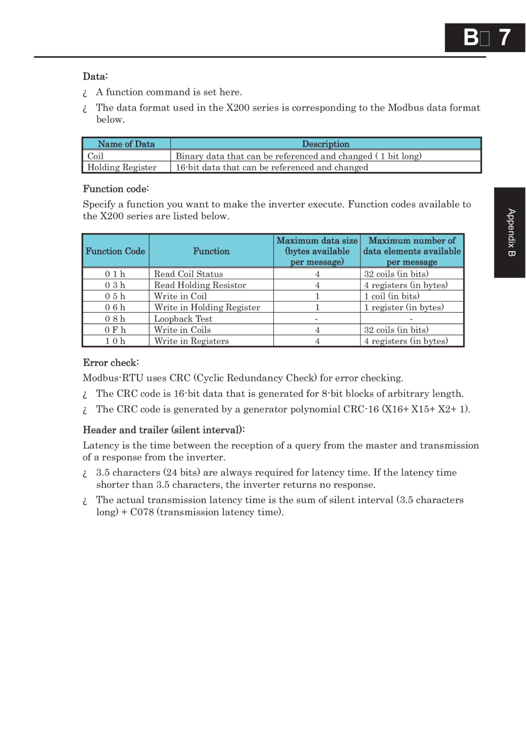 Hitachi CP-X200 instruction manual Appendix BAppendix B 