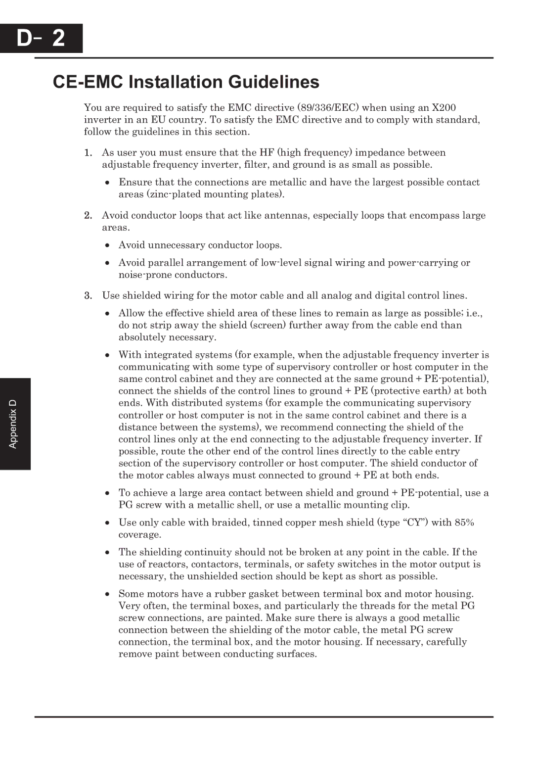 Hitachi CP-X200 instruction manual CE-EMC Installation Guidelines 