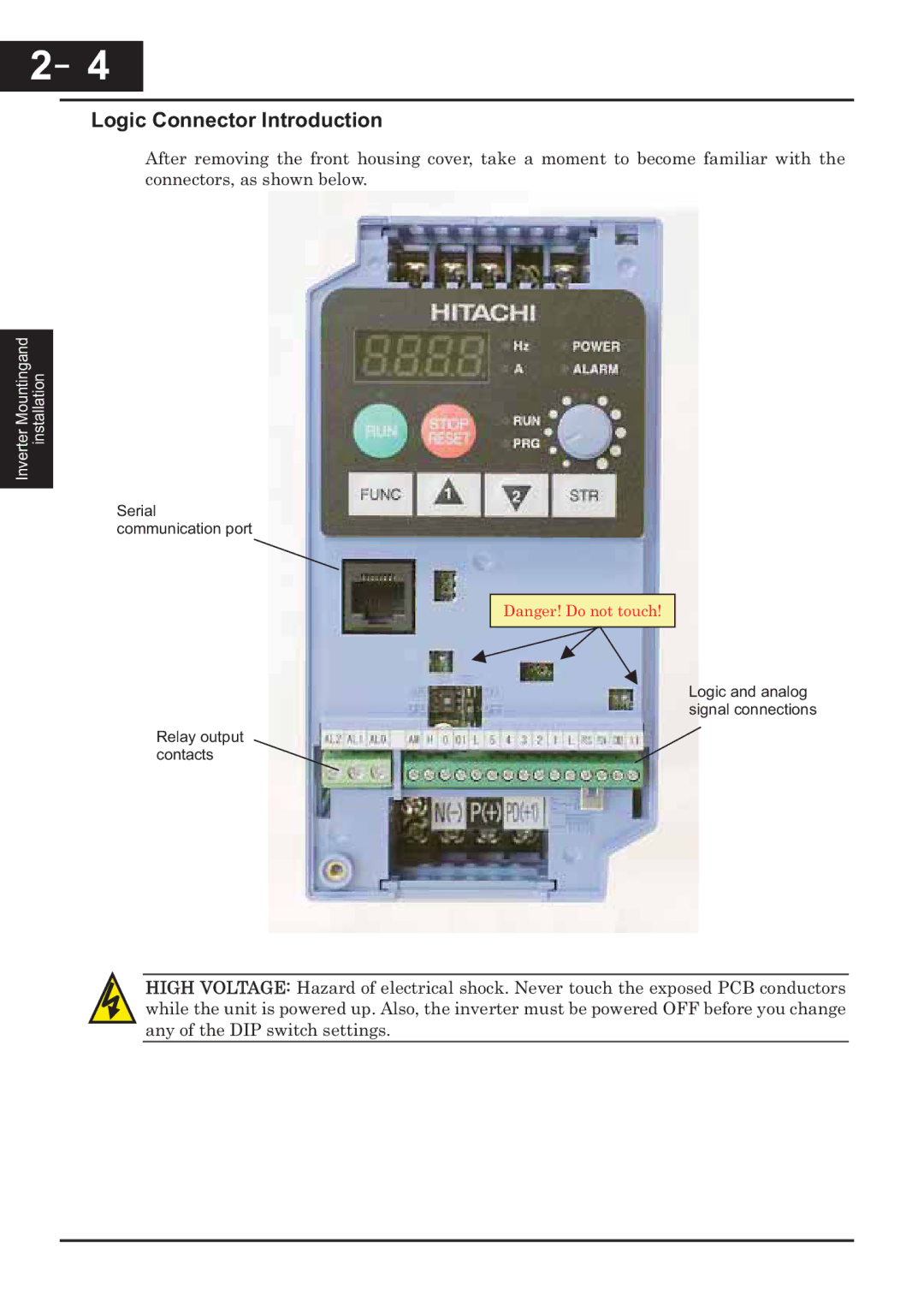 Hitachi CP-X200 instruction manual Logic Connector Introduction 