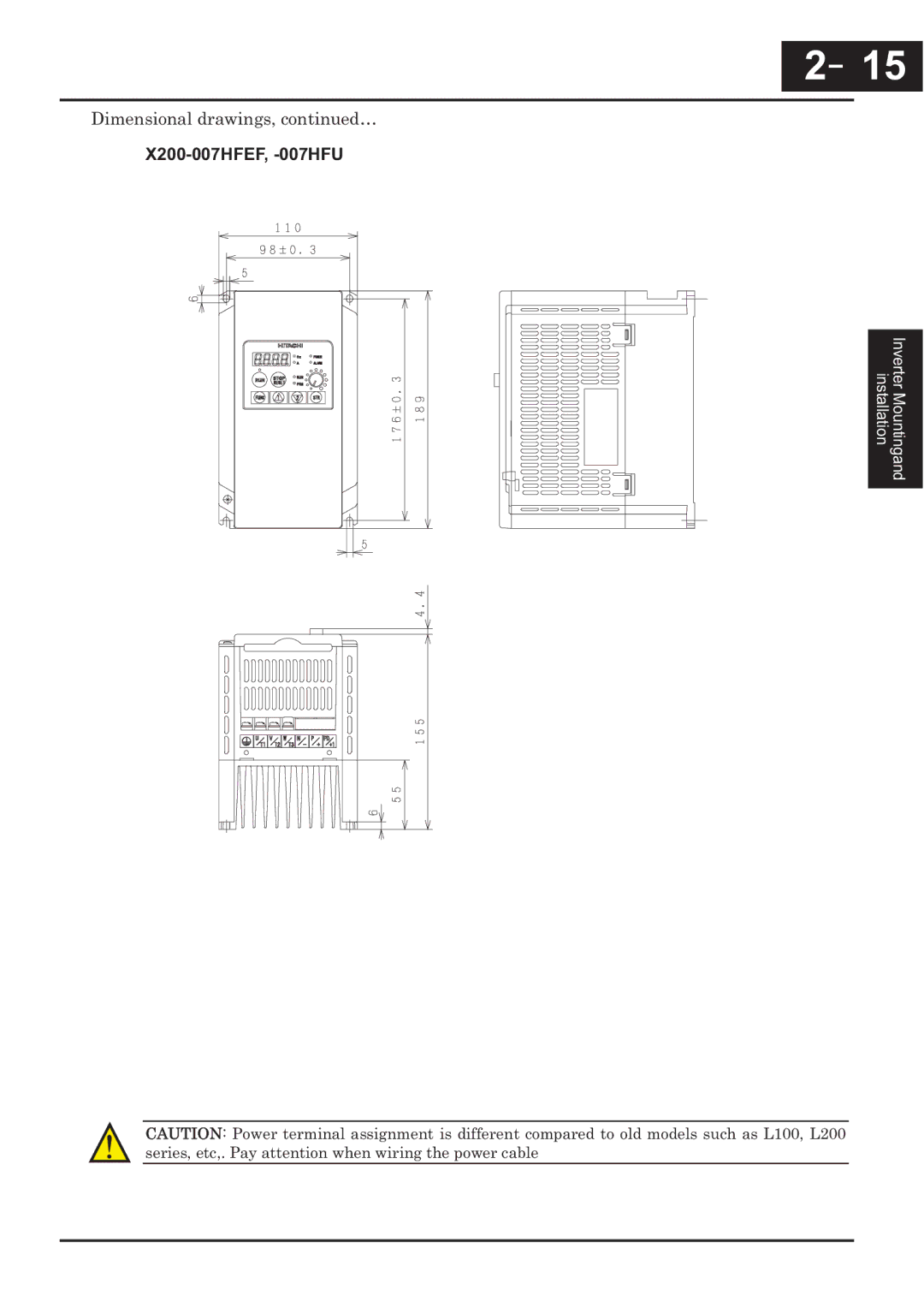 Hitachi CP-X200 instruction manual X200-007HFEF, -007HFU 