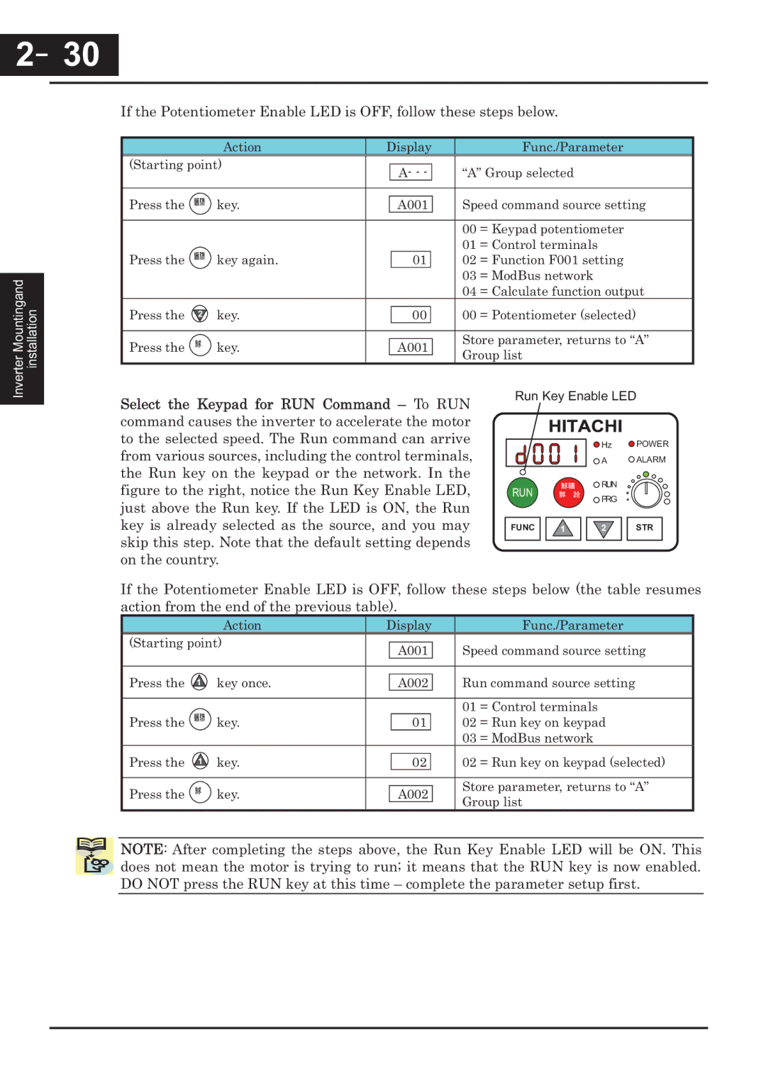 Hitachi CP-X200 instruction manual －30, 30 