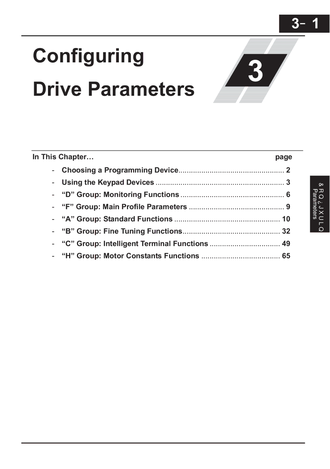 Hitachi CP-X200 instruction manual Configuring Drive Parameters 