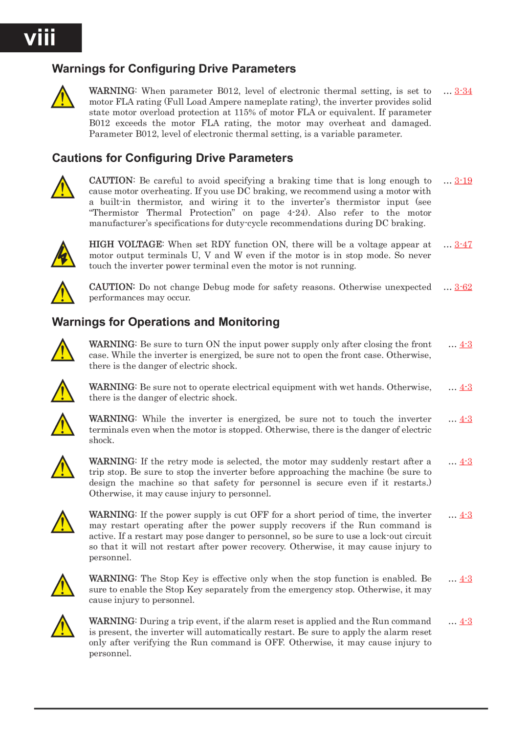 Hitachi CP-X200 instruction manual Viii 