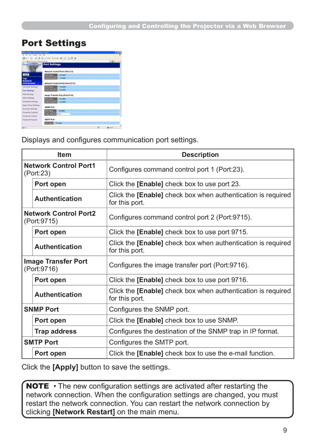 Hitachi CP-X305, CP-X205 user manual 3RUW6HWWLQJV, Lvsod\VDqgFrq¿JxuhvFrppxqlfdwlrqSruwVhwwlqjv 