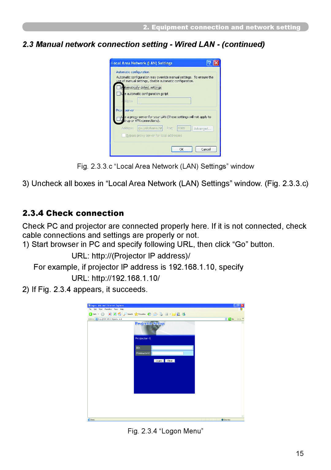 Hitachi CP-X267 user manual Check connection 