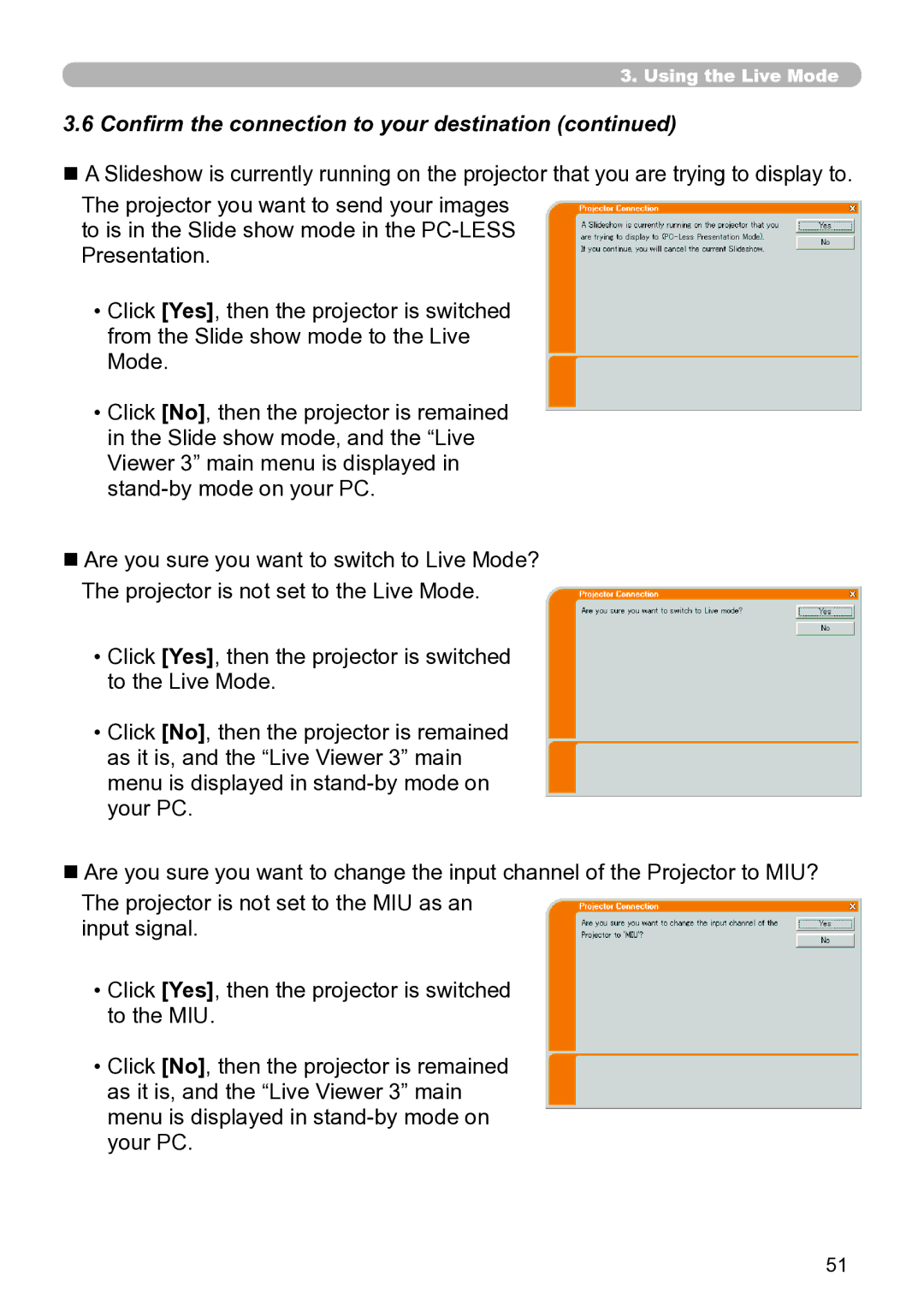 Hitachi CP-X267 user manual Confirm the connection to your destination 