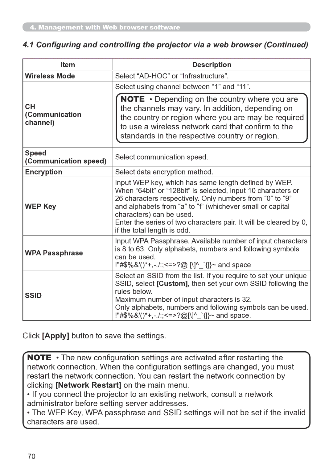 Hitachi CP-X267 user manual Channels may vary. In addition, depending on, Country or region where you are may be required 