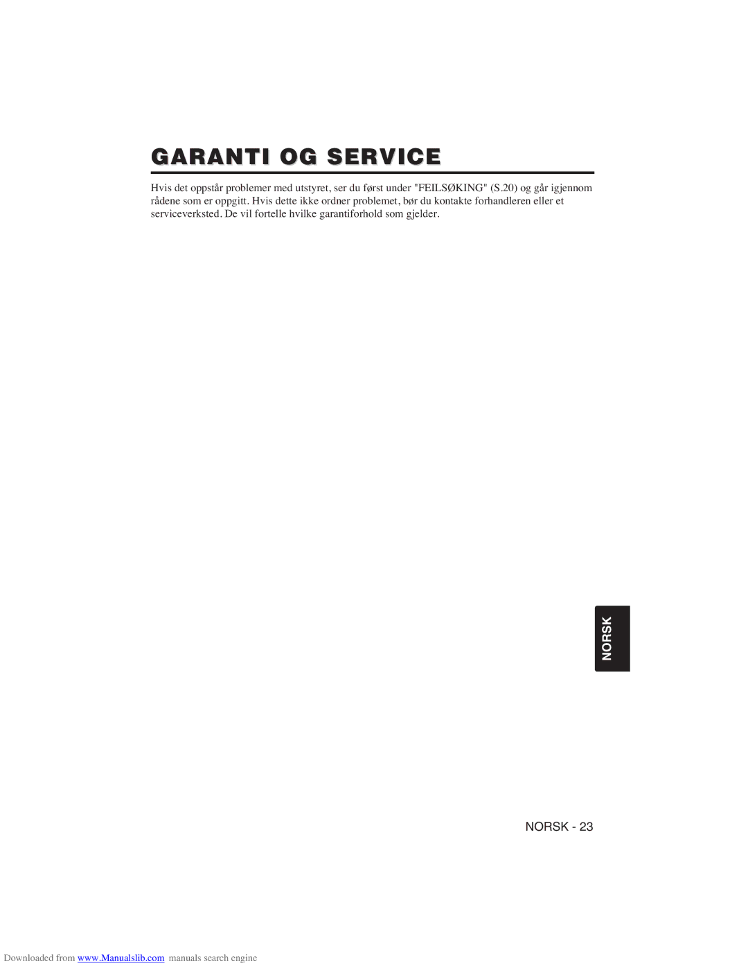 Hitachi CP-X275W user manual Garanti OG Service 