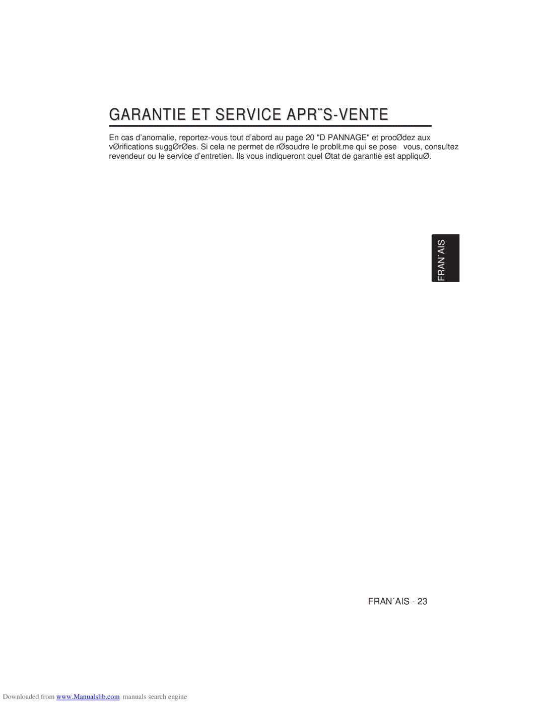 Hitachi CP-X275W user manual Garantie ET Service APRÈS-VENTE 