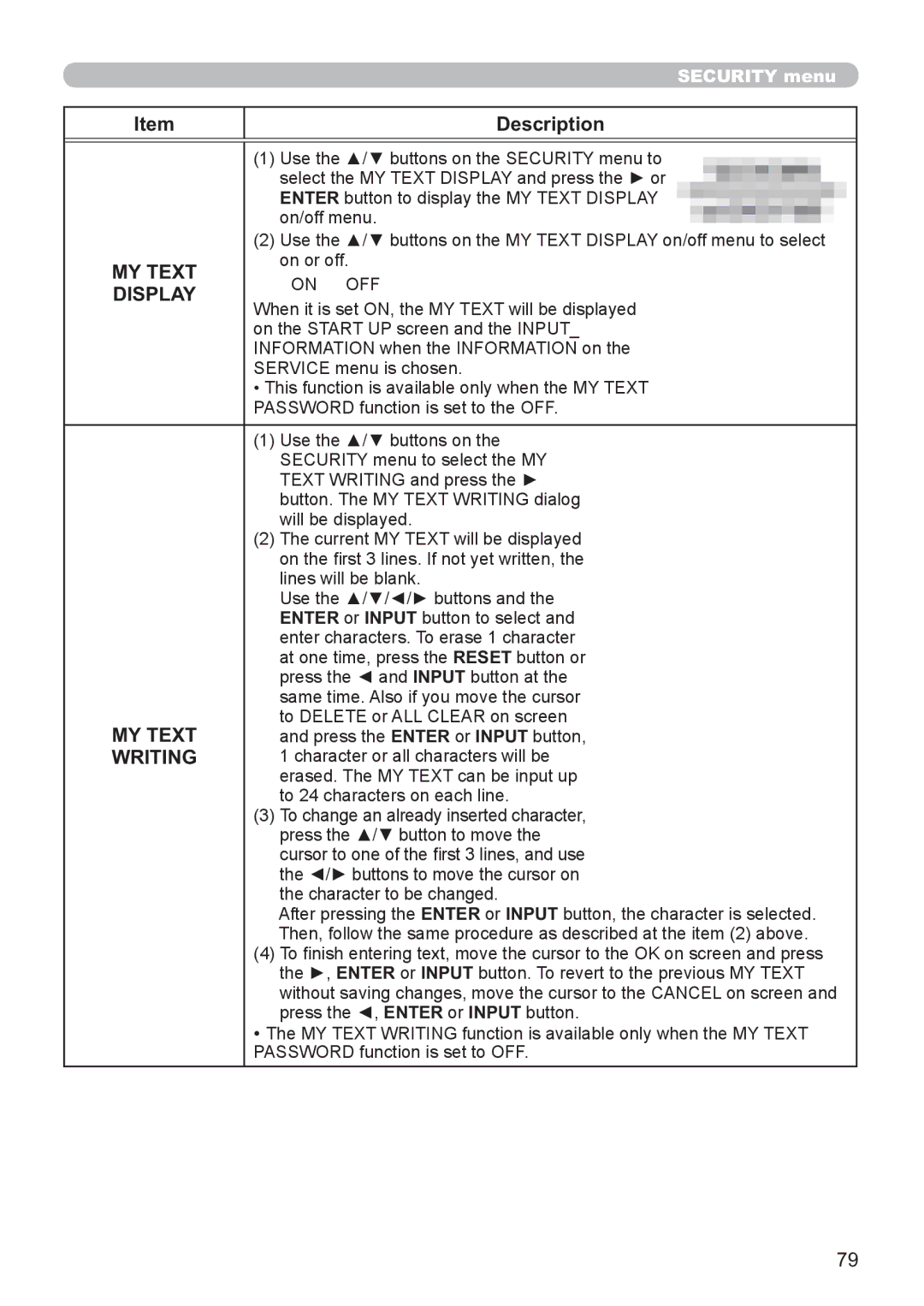 Hitachi CP-X3021WN, CP-X2521WN user manual MY Text, Writing 