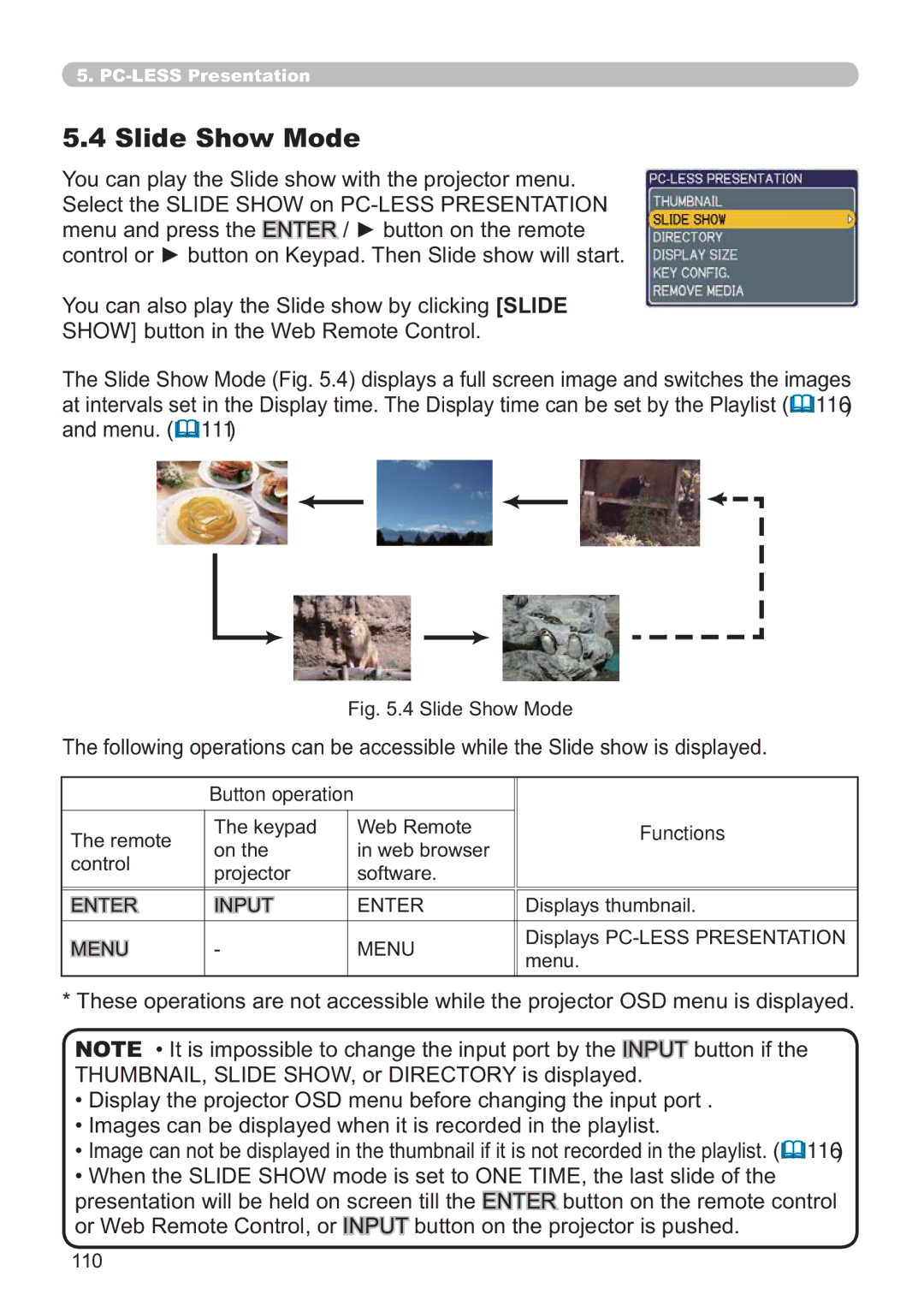 Hitachi CP-X809W user manual Slide Show Mode, Lvsod\VWkxpeqdlo 