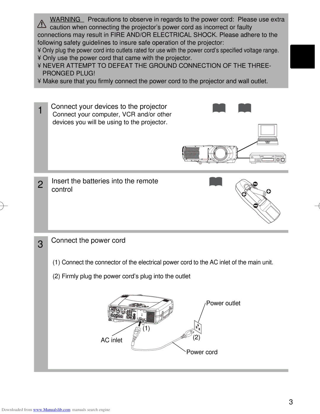 Hitachi CP-X880W, CP-X885W user manual Connect your devices to the projector, Devices you will be using to the projector 