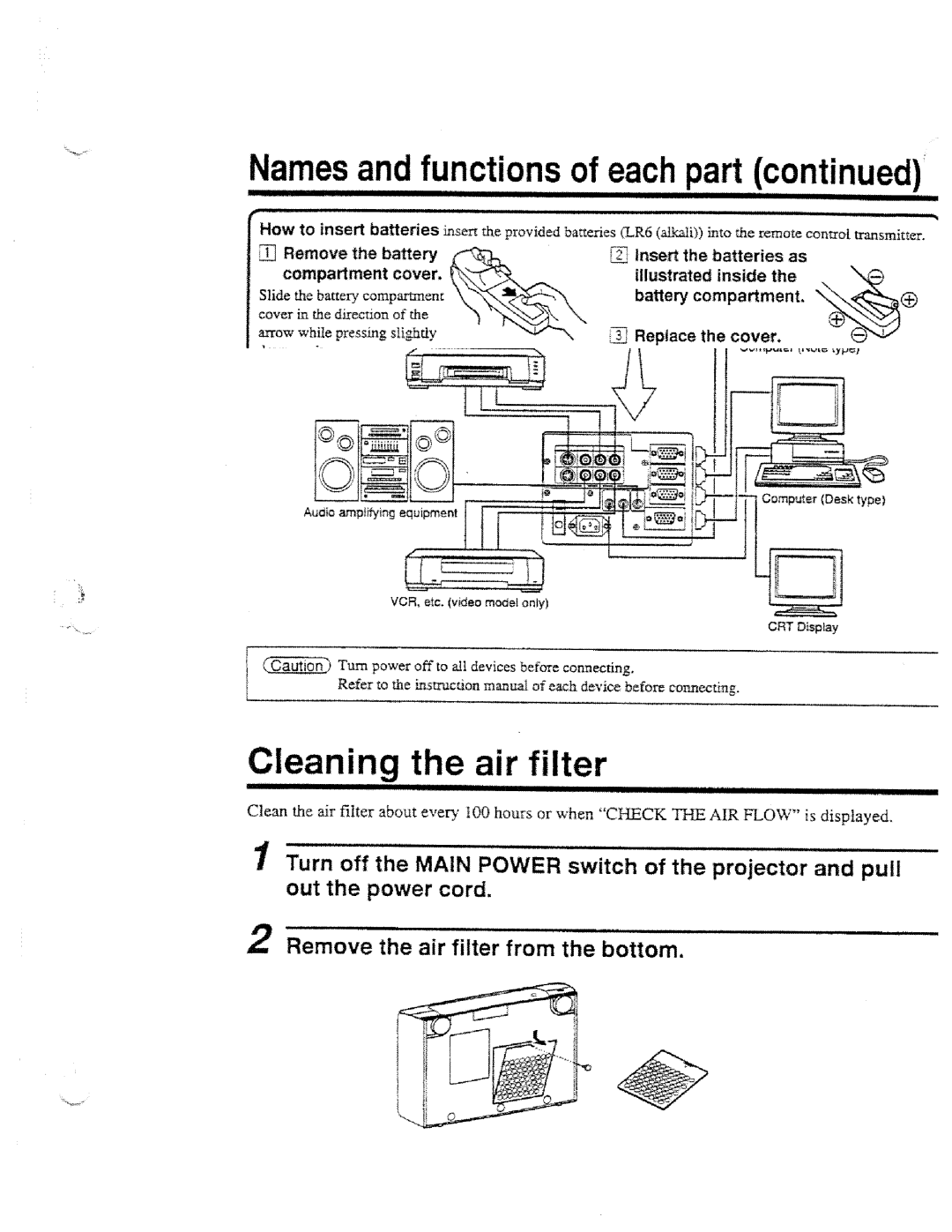 Hitachi CP-X950W/E manual 