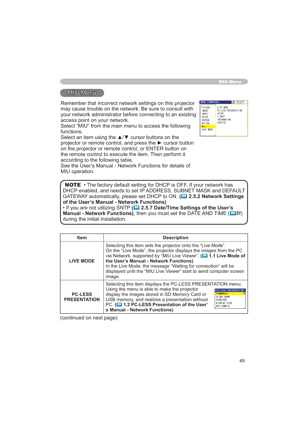 Hitachi CPX6 user manual 0HQX 