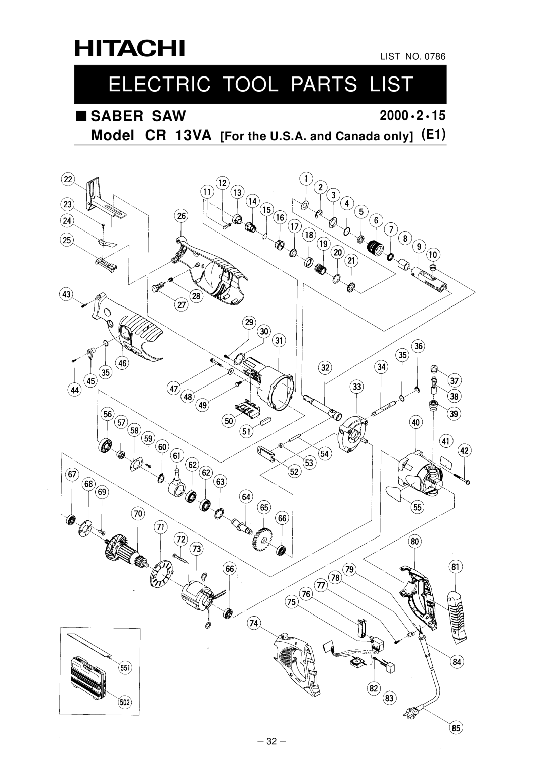 Hitachi CR 13VA service manual 2000 2 