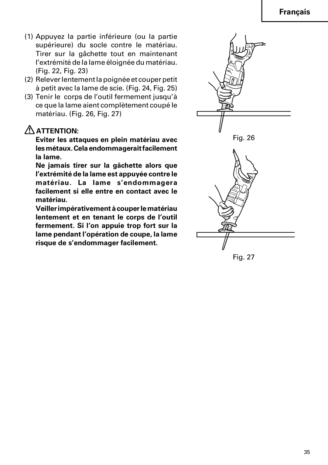 Hitachi CR 13VA instruction manual Français 