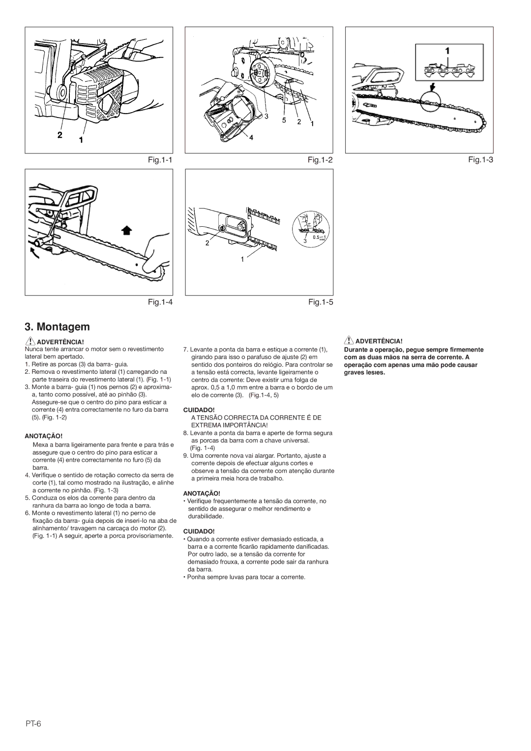 Hitachi CS35EG (S), CS35EJ, CS30EG (S), CS30EJ manual Montagem, PT-6 