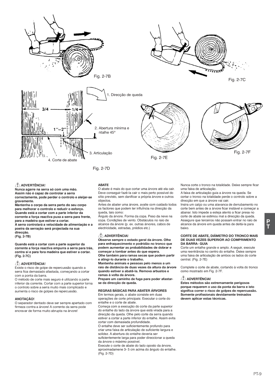 Hitachi CS30EJ, CS35EG (S), CS35EJ, CS30EG (S) manual PT-9, Corte de abate 