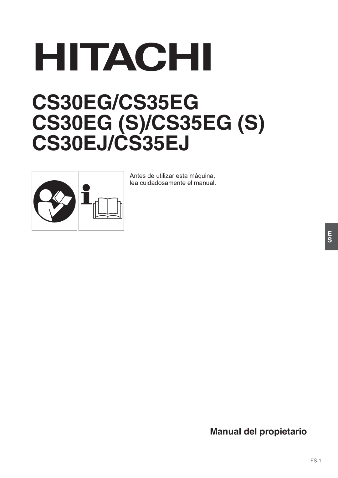 Hitachi CS30EJ, CS35EG (S), CS35EJ, CS30EG (S) manual ES-1 