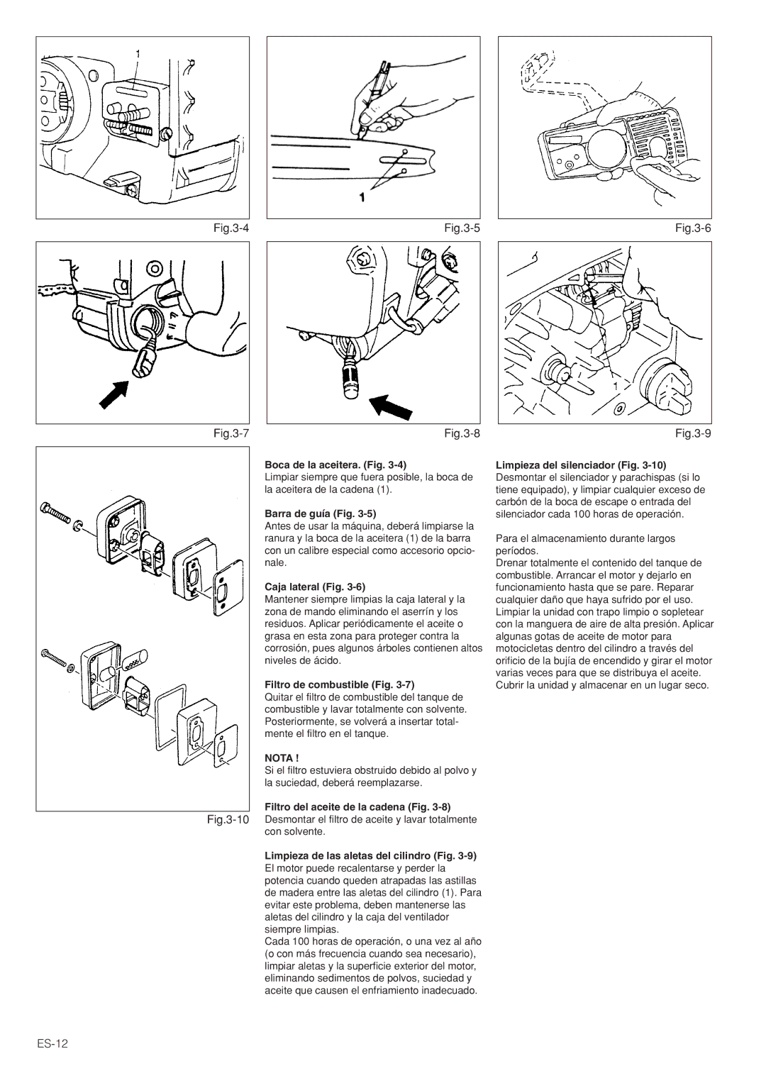 Hitachi CS30EG (S), CS35EG (S), CS35EJ, CS30EJ manual ES-12 