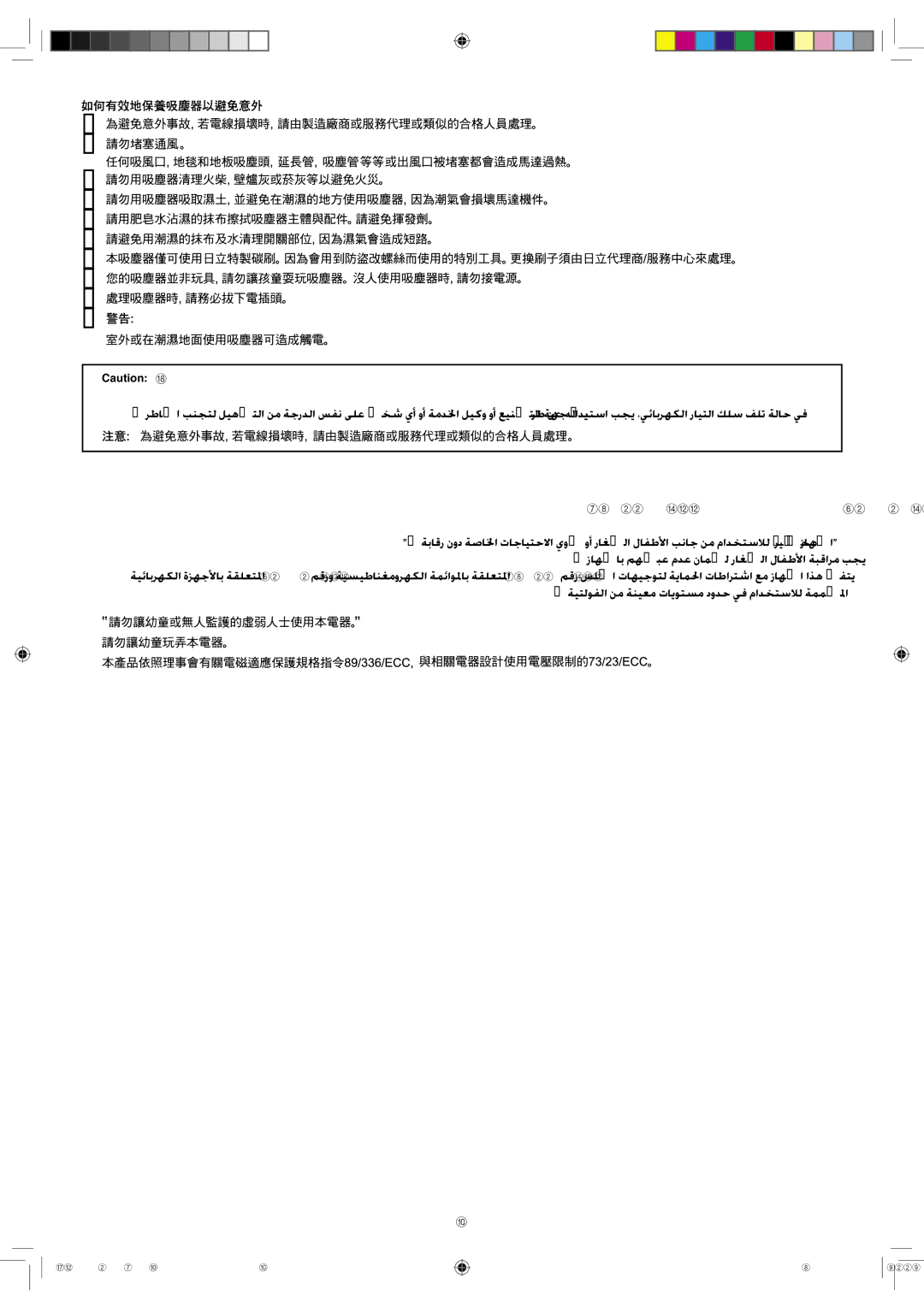 Hitachi CV-SJ21V manual Avoidoaihazard 